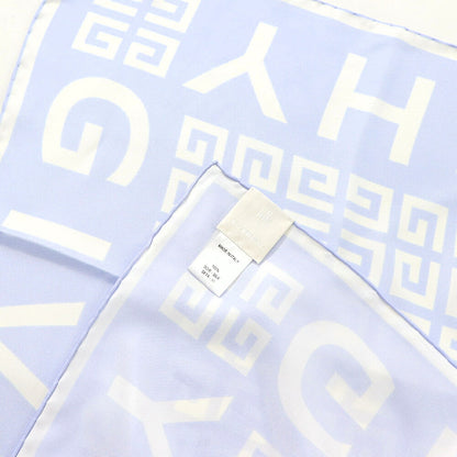 ジバンシィ GIVENCHY マフラー・ストール・スカーフ スカーフ ユニセックス ライトブルー シルク GGパターン ロゴ モノグラム 総柄 大判  31GVSFGW9090SP98919