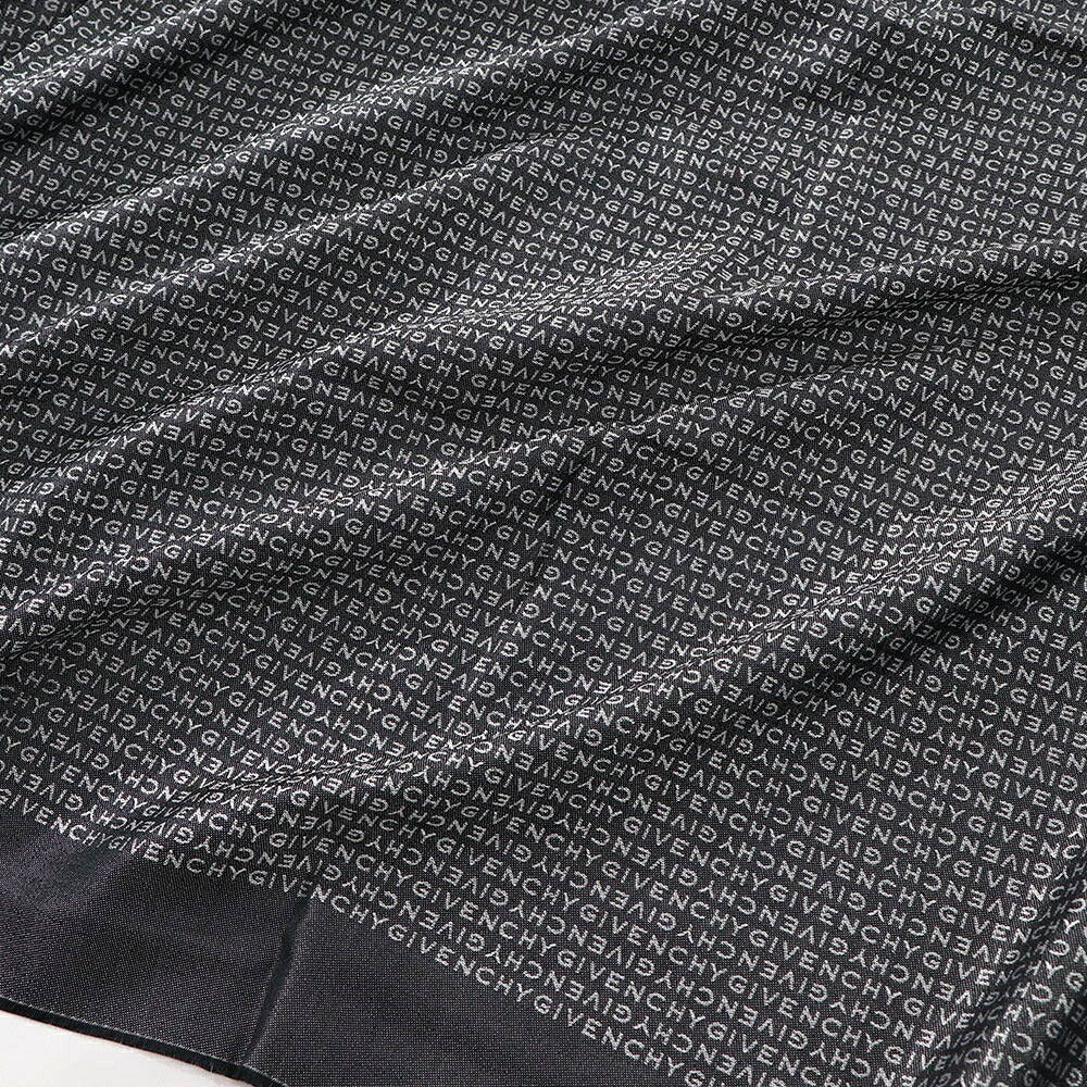 GIVENCHY ストール シルク ロゴ 総柄 GGパターン 大判