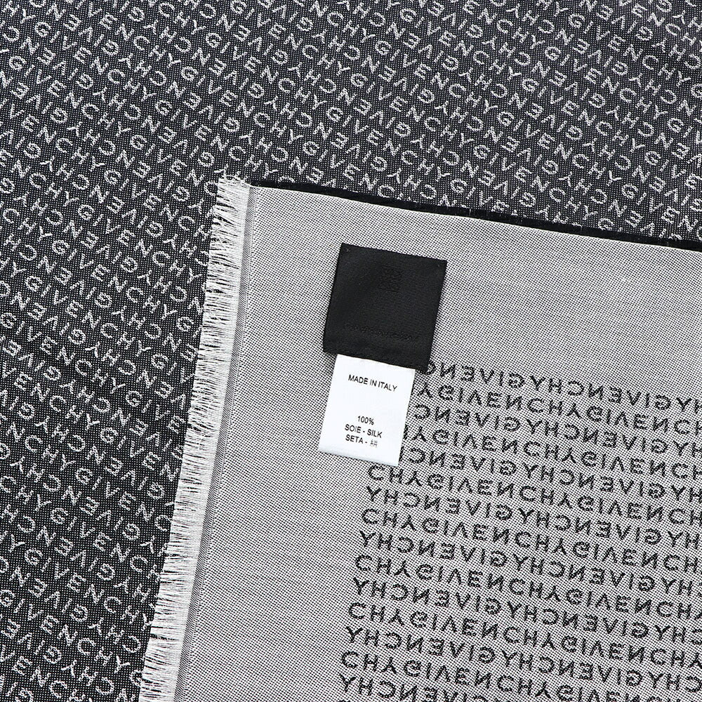 GIVENCHY ストール シルク ロゴ 総柄 GGパターン 大判
