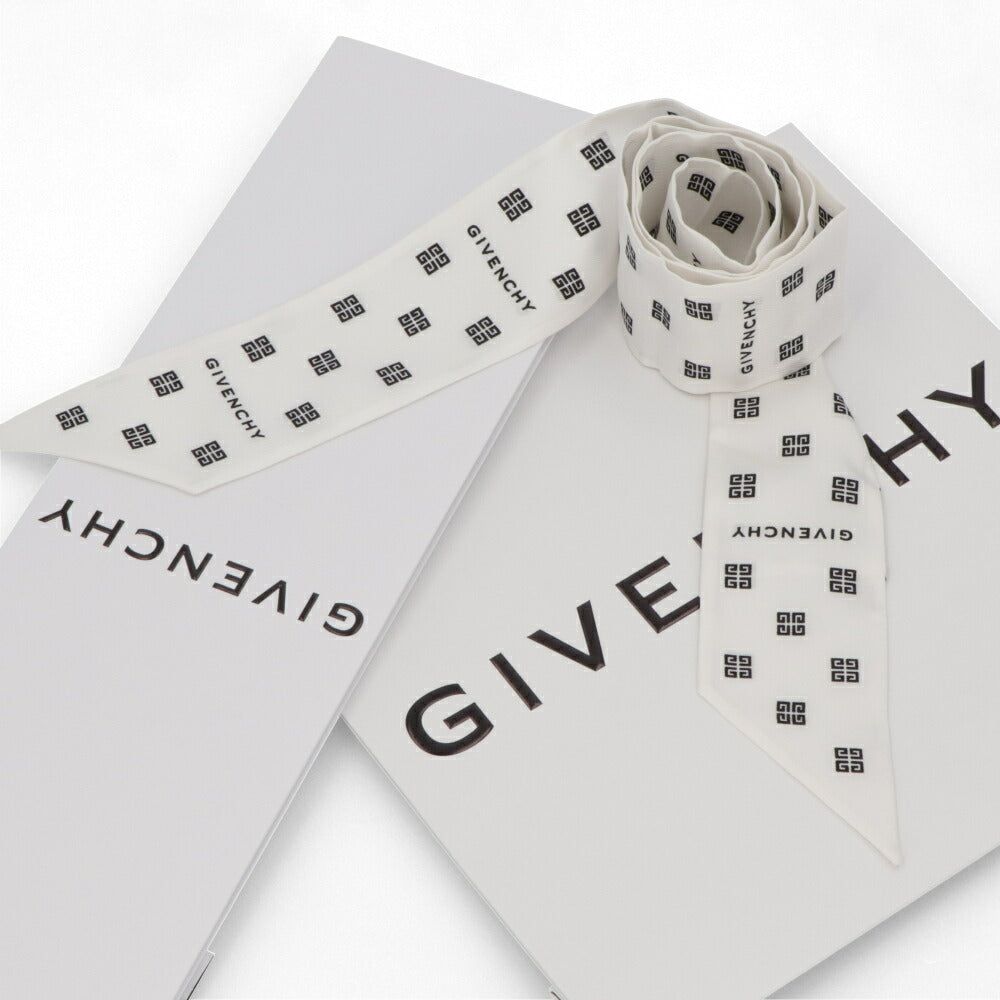 GIVENCHY スカーフ シルク ロゴ 4Gモチーフ ツイリー