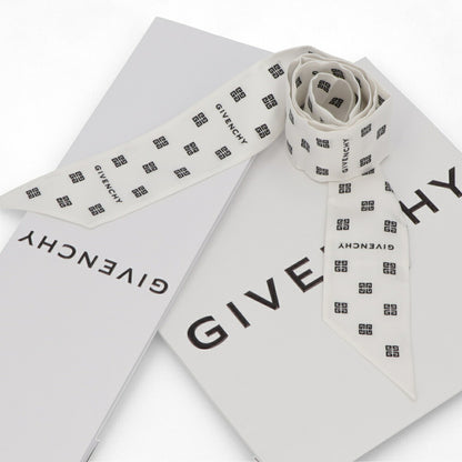 GIVENCHY スカーフ シルク ロゴ 4Gモチーフ ツイリー