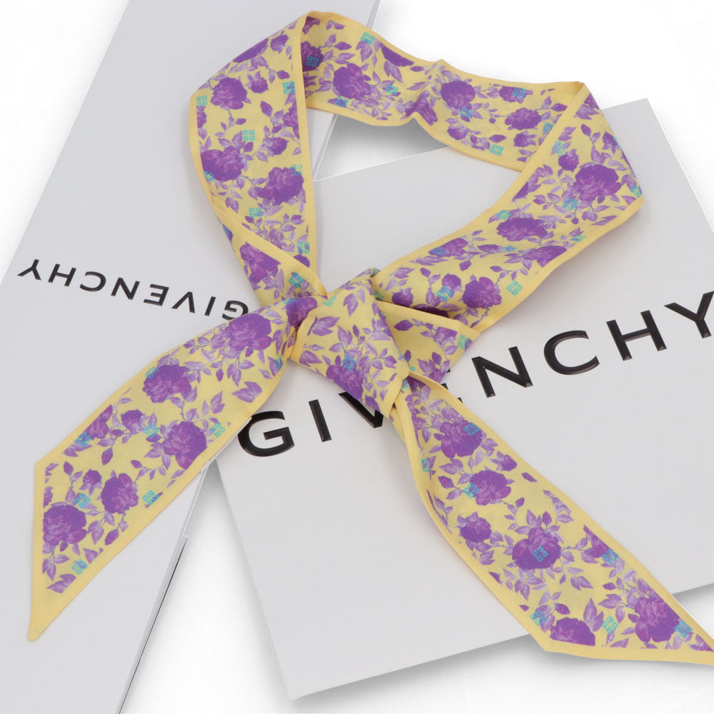 GIVENCHY スカーフ シルク ロゴ 4Gモチーフ ツイリー