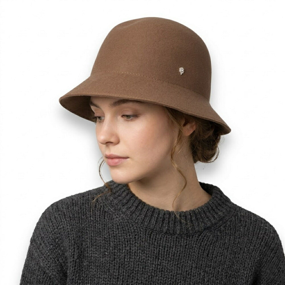 HELEN KAMINSKI フォレストグリーン キャメルブラウン バケットハット ウール HAT51145