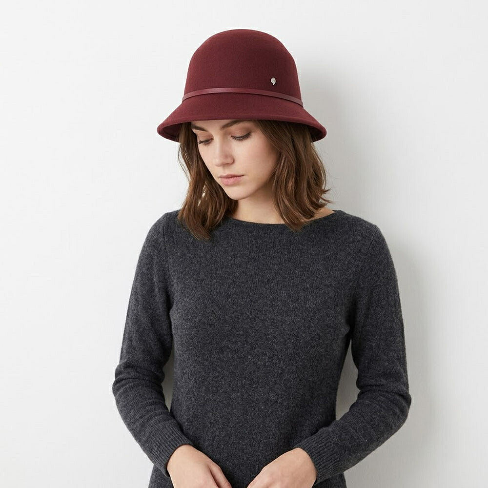 HELEN KAMINSKI 帽子 ハット キャメルブラウン ボルドー クロッシェハット HAT51430
