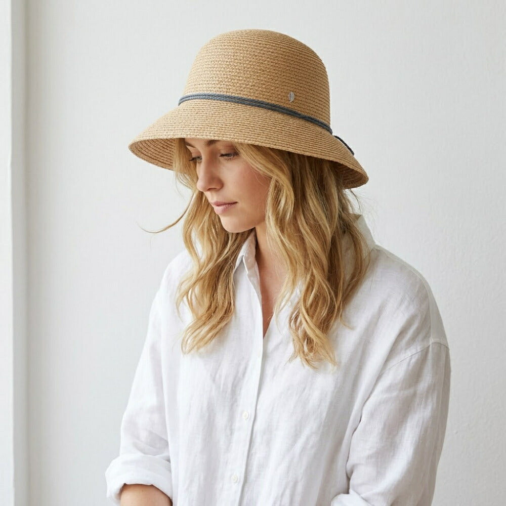 HELEN KAMINSKI 帽子 ハット VALENCE 9 ナチュラル×イエロー ナチュラル×ブルー 麦わら HAT51498