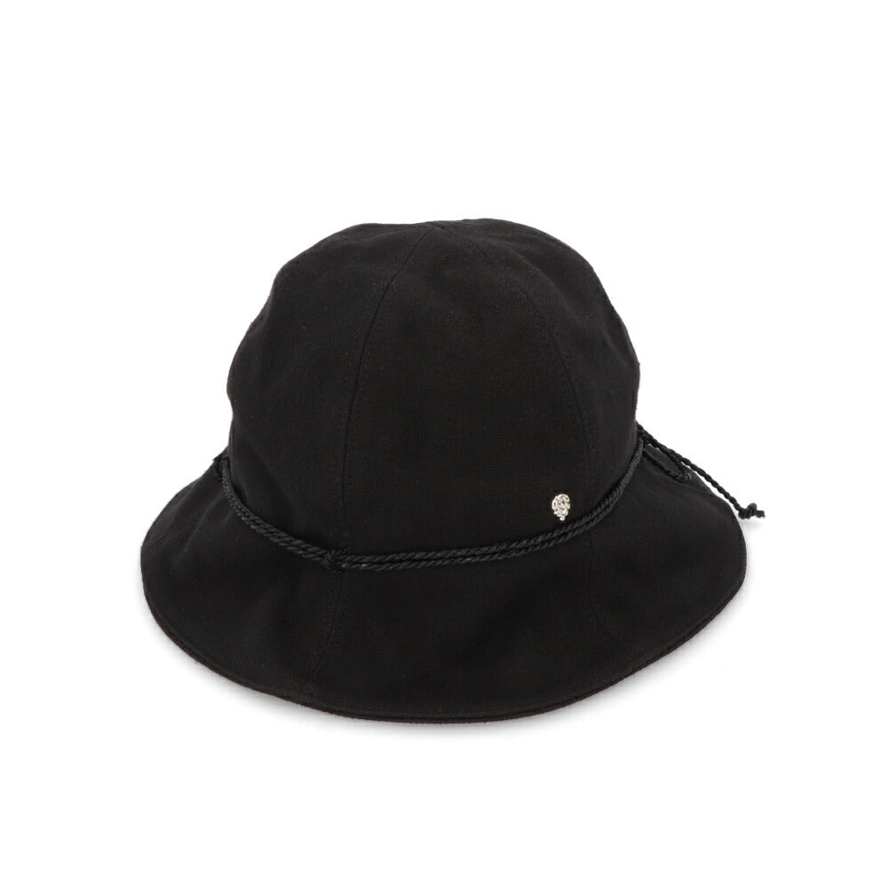 HELEN KAMINSKI ブラック アイボリー コットン バケットハット つば広無地 HAT51519