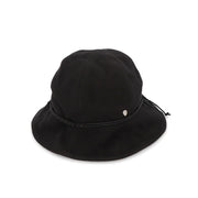 HELEN KAMINSKI ブラック アイボリー コットン バケットハット つば広無地 HAT51519