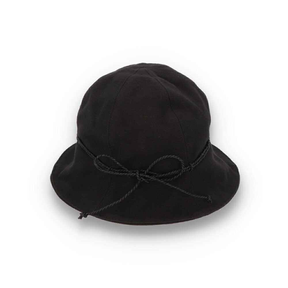 HELEN KAMINSKI ブラック アイボリー コットン バケットハット つば広無地 HAT51519