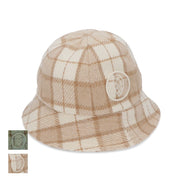 HELEN KAMINSKI 帽子 ハット クリーム グリーン チェック柄 HAT51630