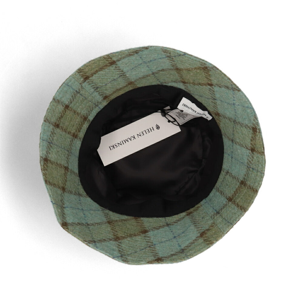HELEN KAMINSKI 帽子 ハット Clarion グリーン チェック柄 HAT51631