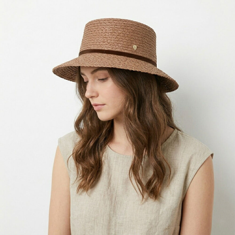 HELEN KAMINSKI 帽子 ハット ブラック ベージュ HAT51739