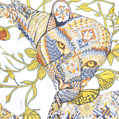 エルメス HERMES スカーフ カシシル140 ホワイト