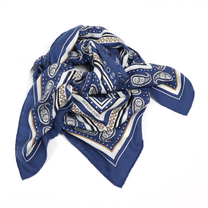 エルメス HERMES スカーフ カシシル140 マリンクレール