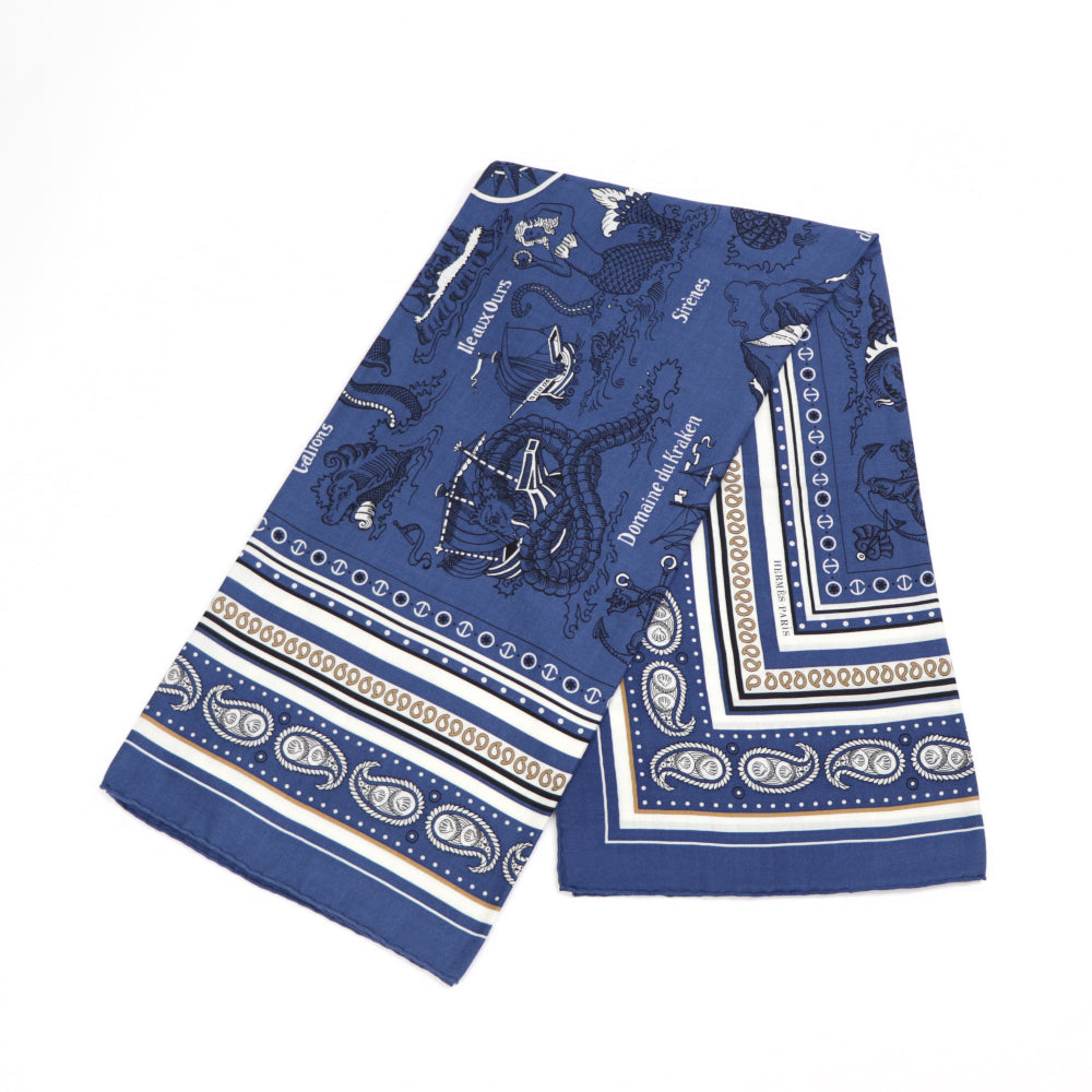 エルメス HERMES スカーフ カシシル140 マリンクレール – LE CHIEN