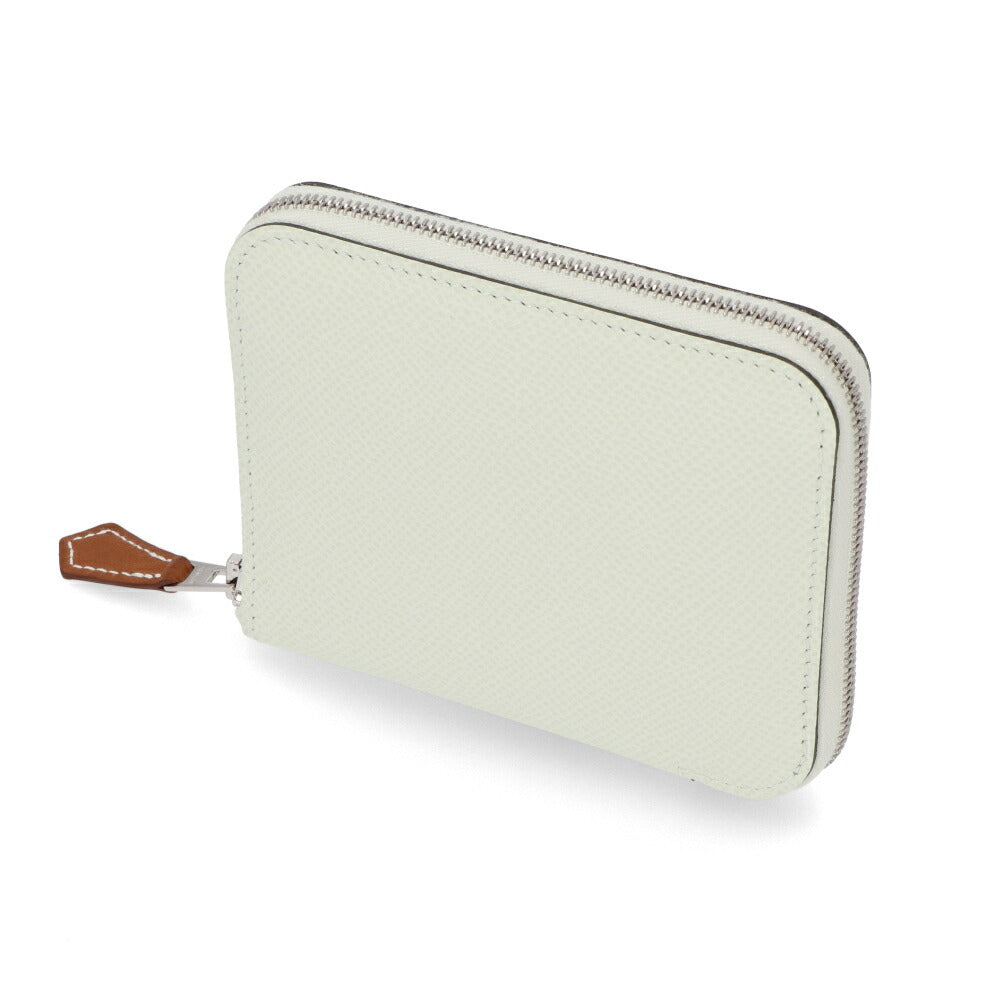 HERMES シルクインコンパクト 財布 ヴェールフィズ