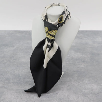 HERMES カレ90 ブラック ブリッド・ドゥ・ガラ