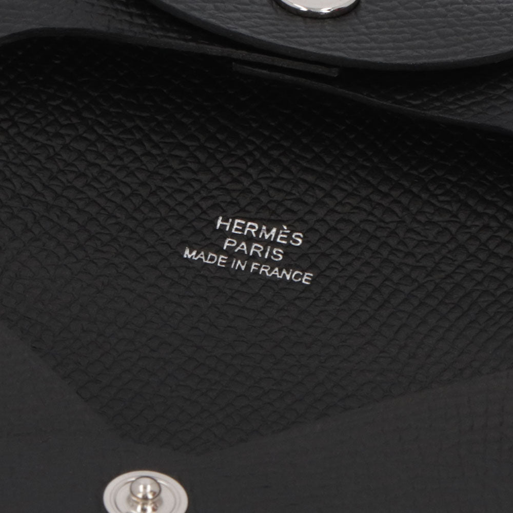 HERMES バスティア コインケース ブラック エプソン