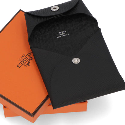 HERMES バスティア コインケース ブラック エプソン