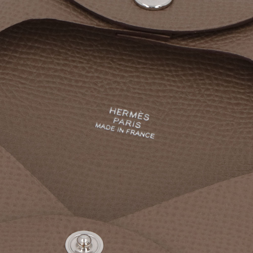 HERMES バスティア コインケース エトゥープ エプソン