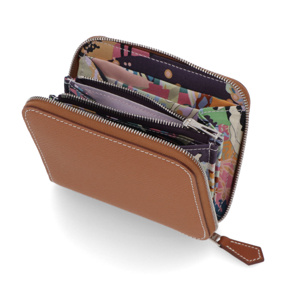 HERMES シルクインコンパクト ゴールド カシス ヴェールフィズ