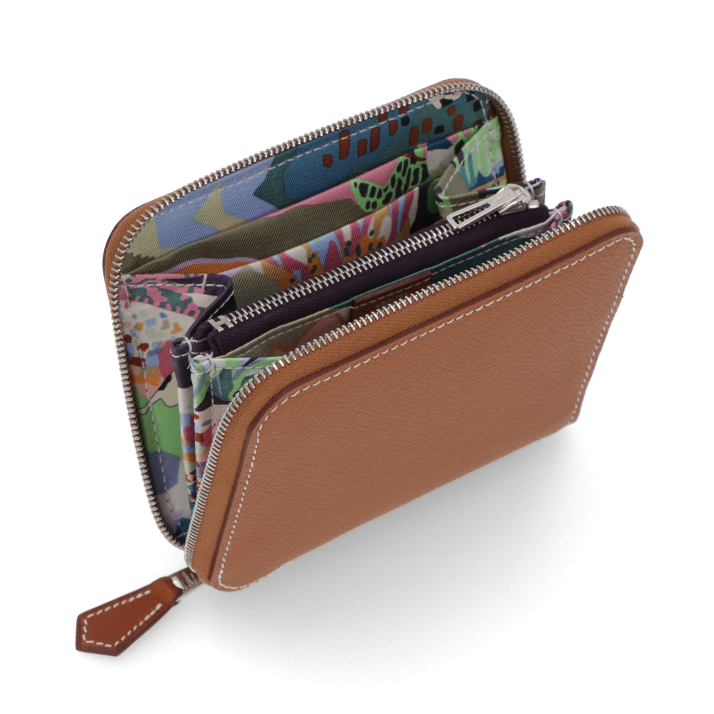 HERMES シルクインコンパクト ゴールド カシス ヴェールフィズ