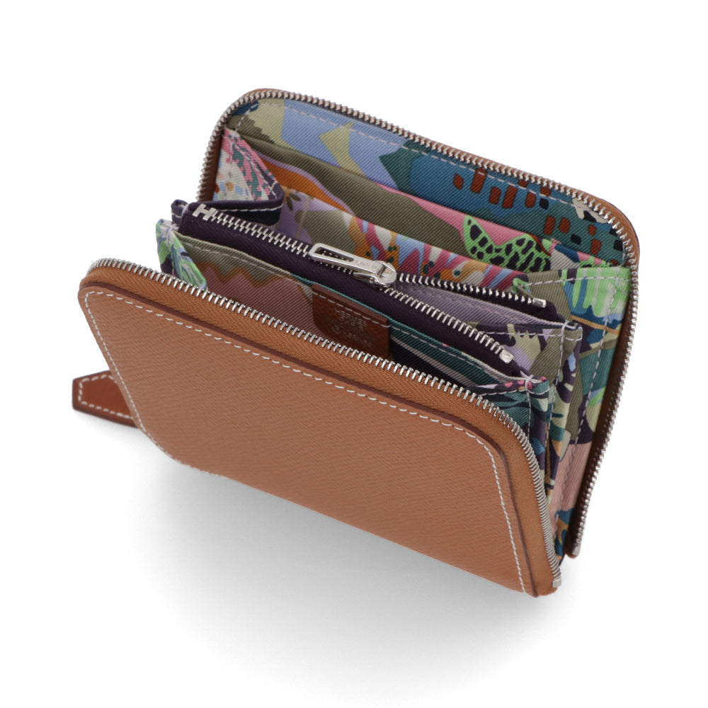 HERMES シルクインコンパクト ゴールド カシス ヴェールフィズ