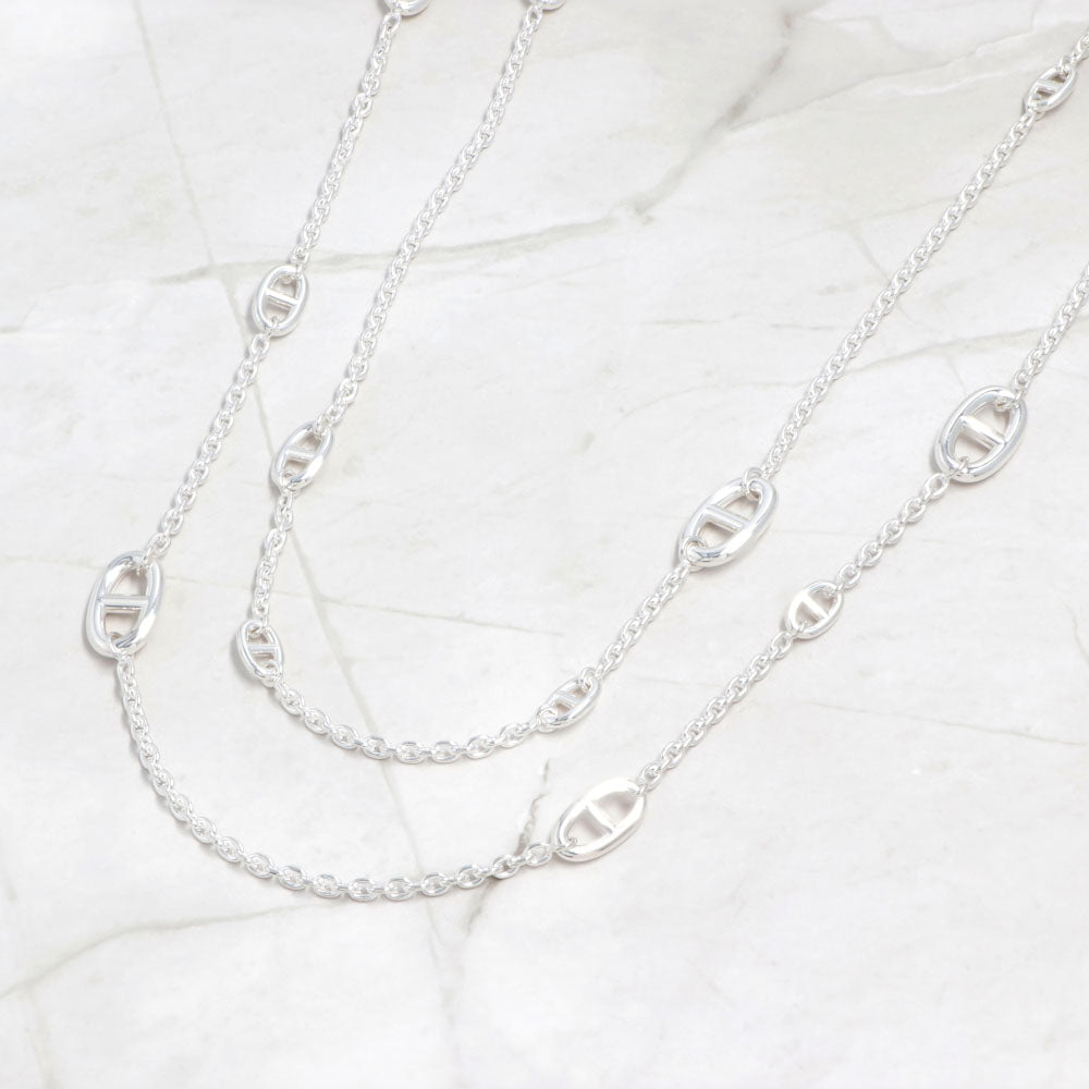 HERMES ファランドール ネックレス 120 シルバー925