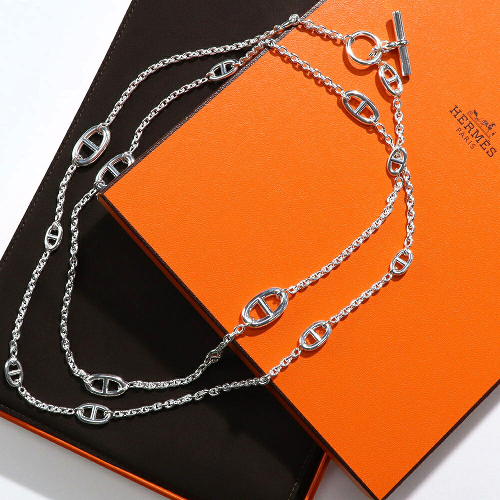 HERMES ファランドール ネックレス 120 シルバー925