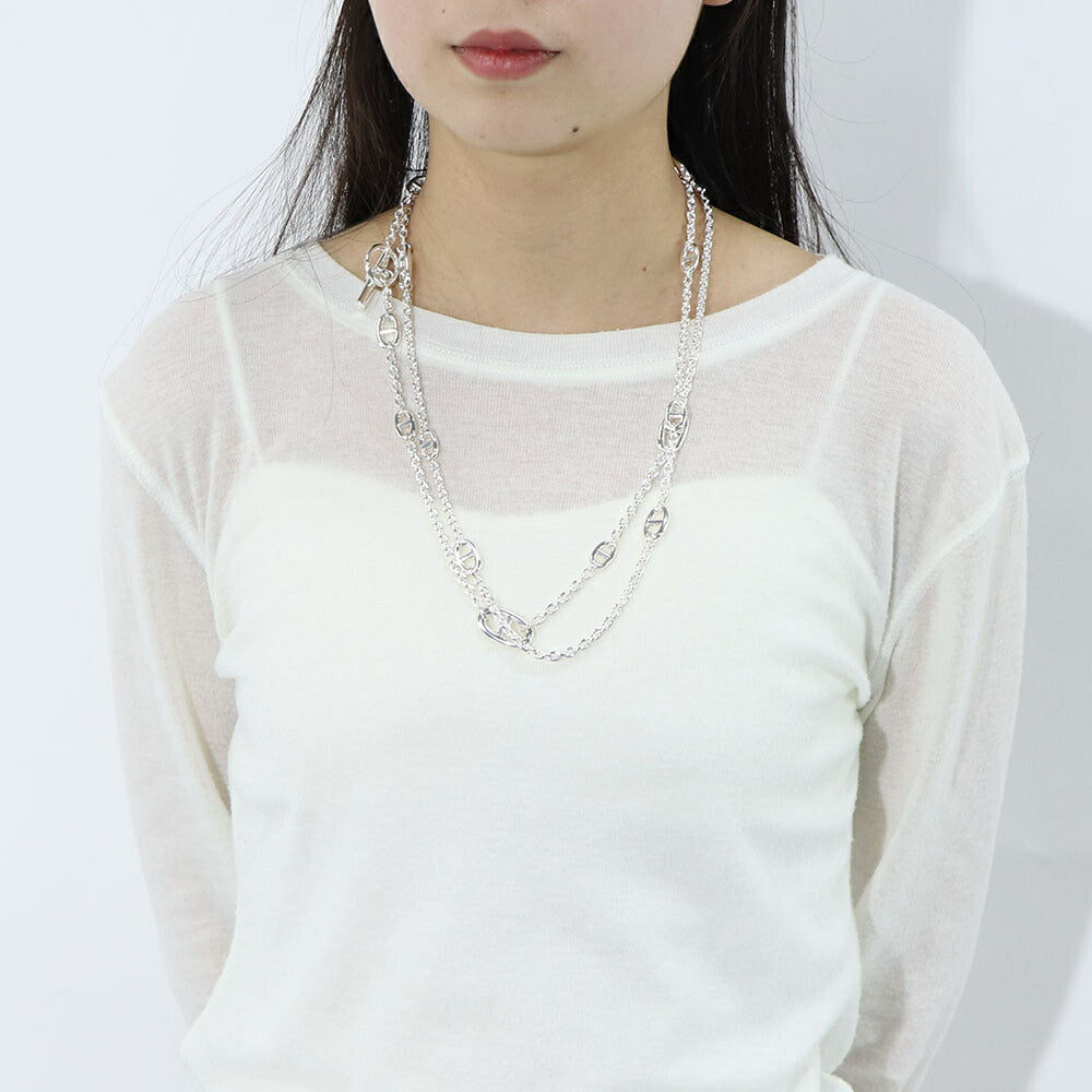 HERMES ファランドール ネックレス 120 シルバー925