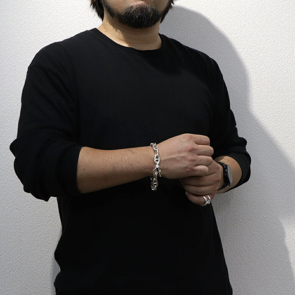HERMES シェーヌダンクル GM ブレスレット シルバー