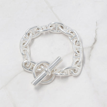 HERMES シェーヌダンクル MM ブレスレット シルバー