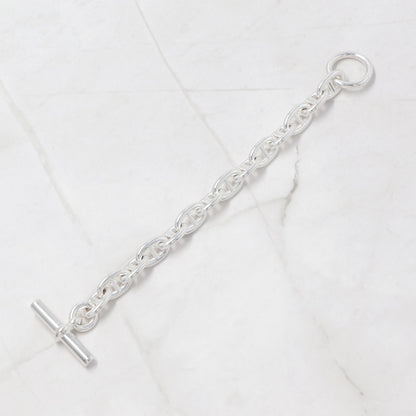 HERMES シェーヌダンクル MM ブレスレット シルバー
