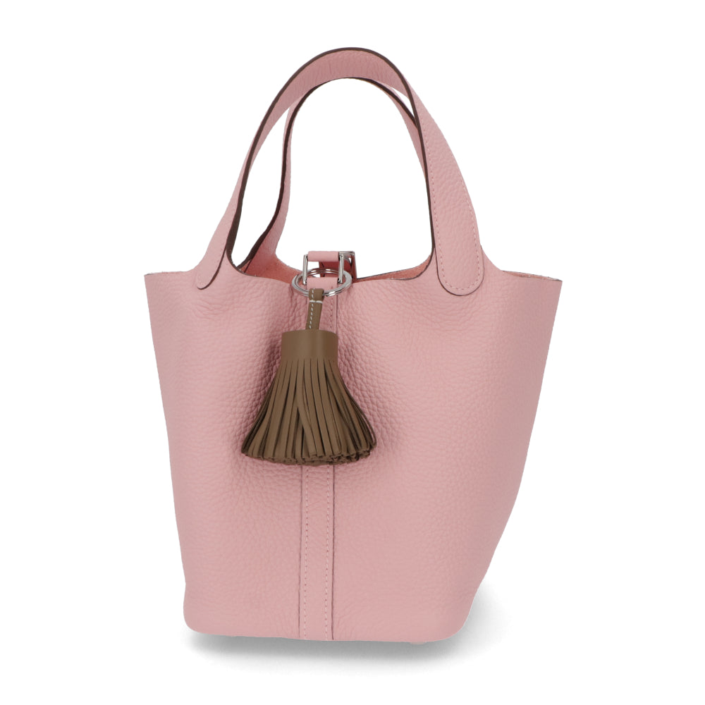 HERMES カルメン エトゥープ キーリング ラムスキン