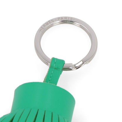 HERMES カルメン キーリング ミント ラムスキン