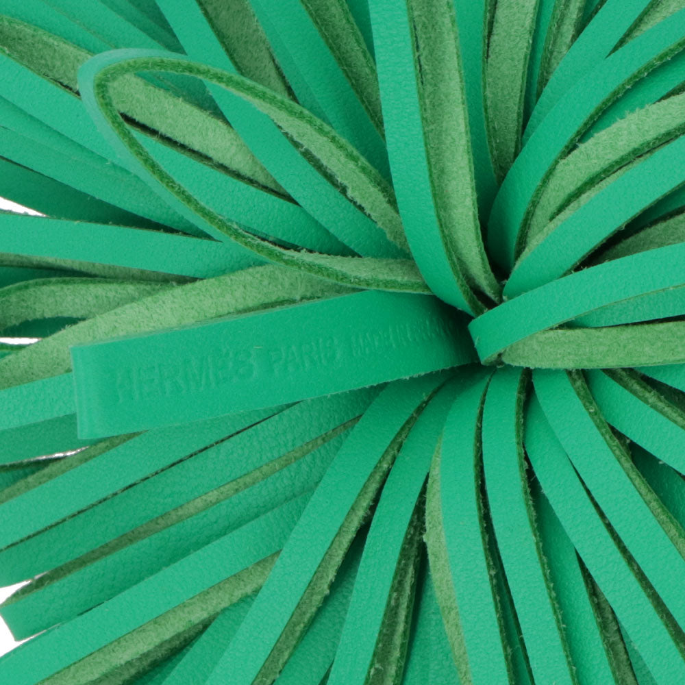 HERMES カルメン キーリング ミント ラムスキン