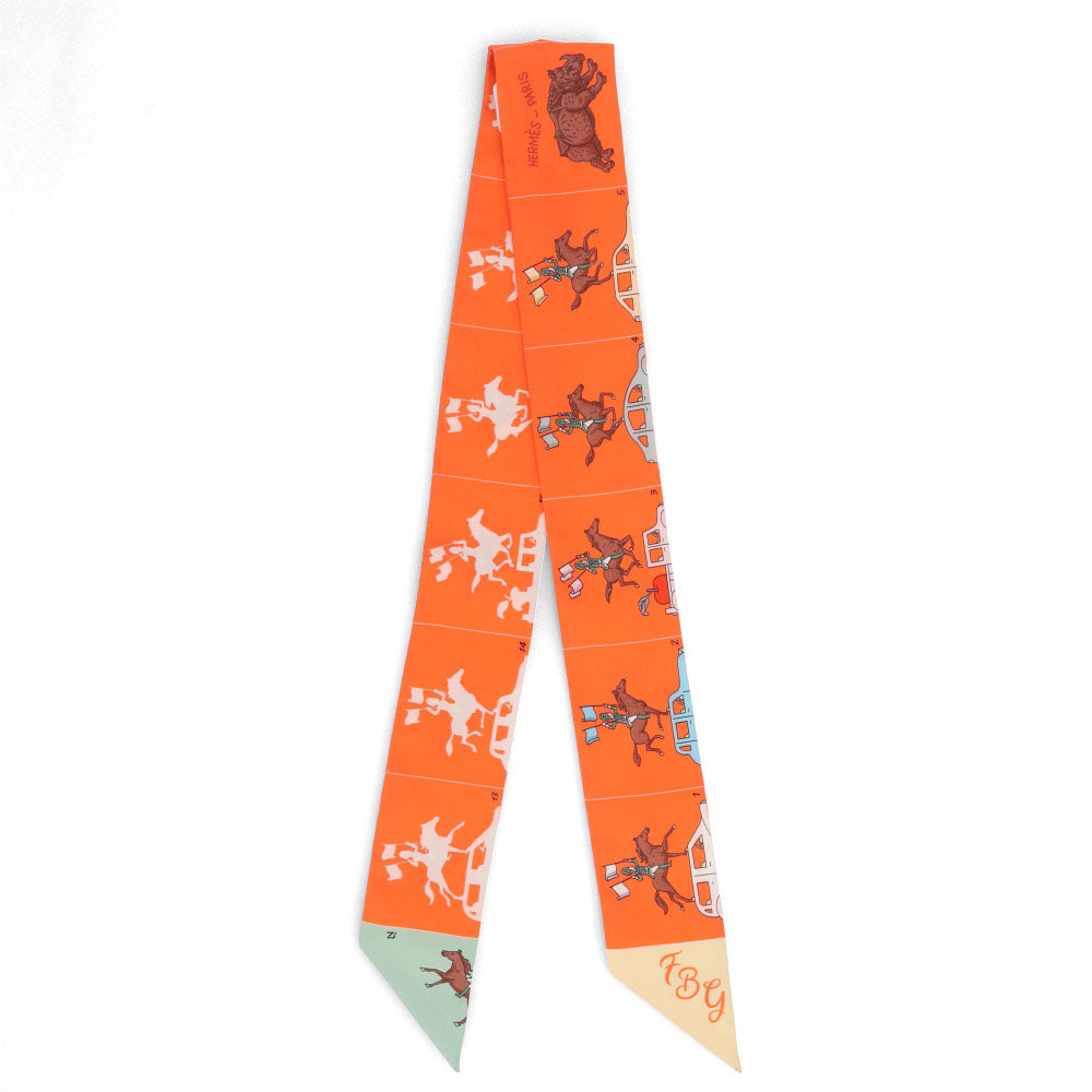 HERMES ツイリー HERMES PARADE コーラル