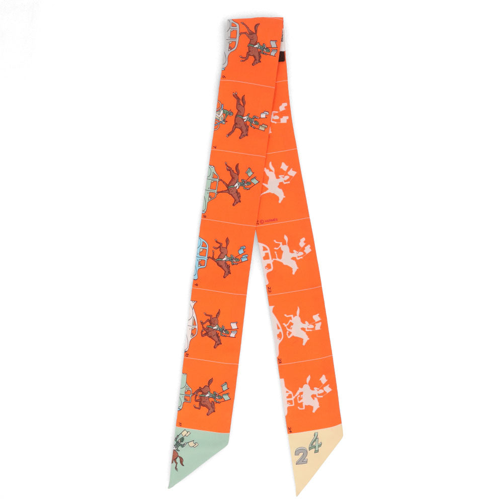 HERMES ツイリー HERMES PARADE コーラル