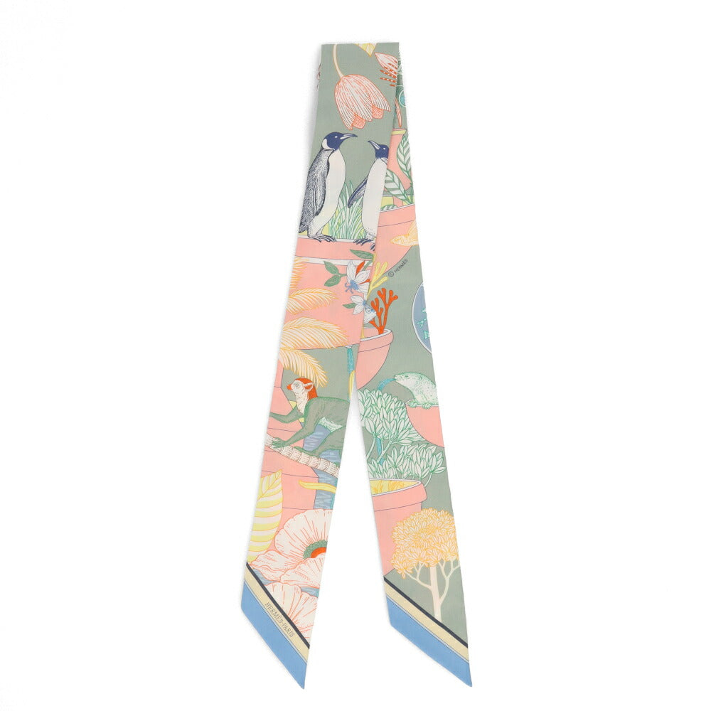 HERMES ツイリー PRECIOUS PARADISE ブルージーン