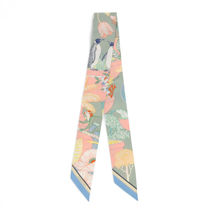 HERMES ツイリー PRECIOUS PARADISE ブルージーン