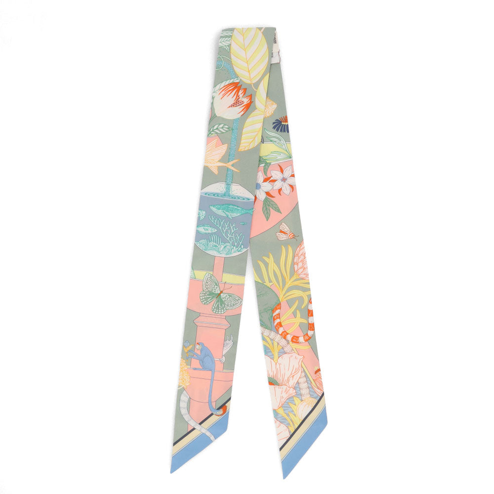 HERMES ツイリー PRECIOUS PARADISE ブルージーン