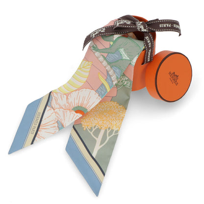 HERMES ツイリー PRECIOUS PARADISE ブルージーン