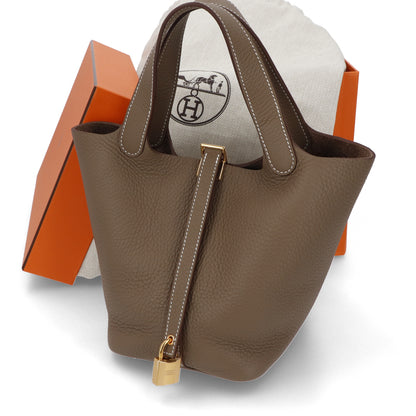 エルメス ピコタンロックPM エトゥープ ゴールド金具