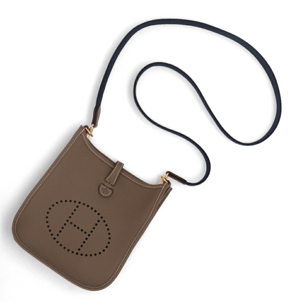 エルメス エヴリンTPM エトゥープ インディゴ ゴールド金具