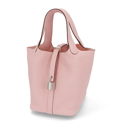 HERMES ピコタンロックPM ローズサクラ シルバー金具