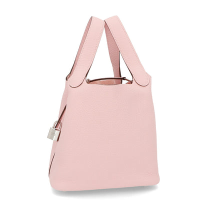 HERMES ピコタンロックPM ローズサクラ シルバー金具