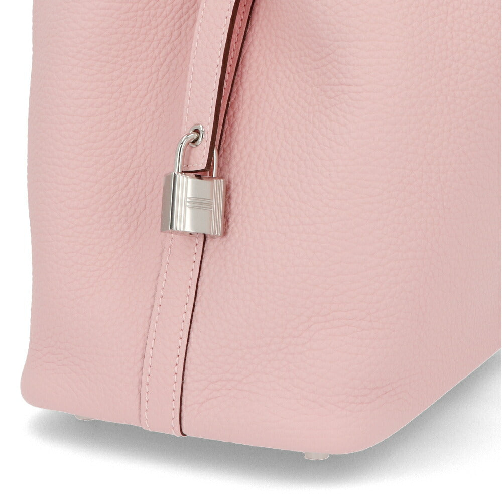 HERMES ピコタンロックPM ローズサクラ シルバー金具