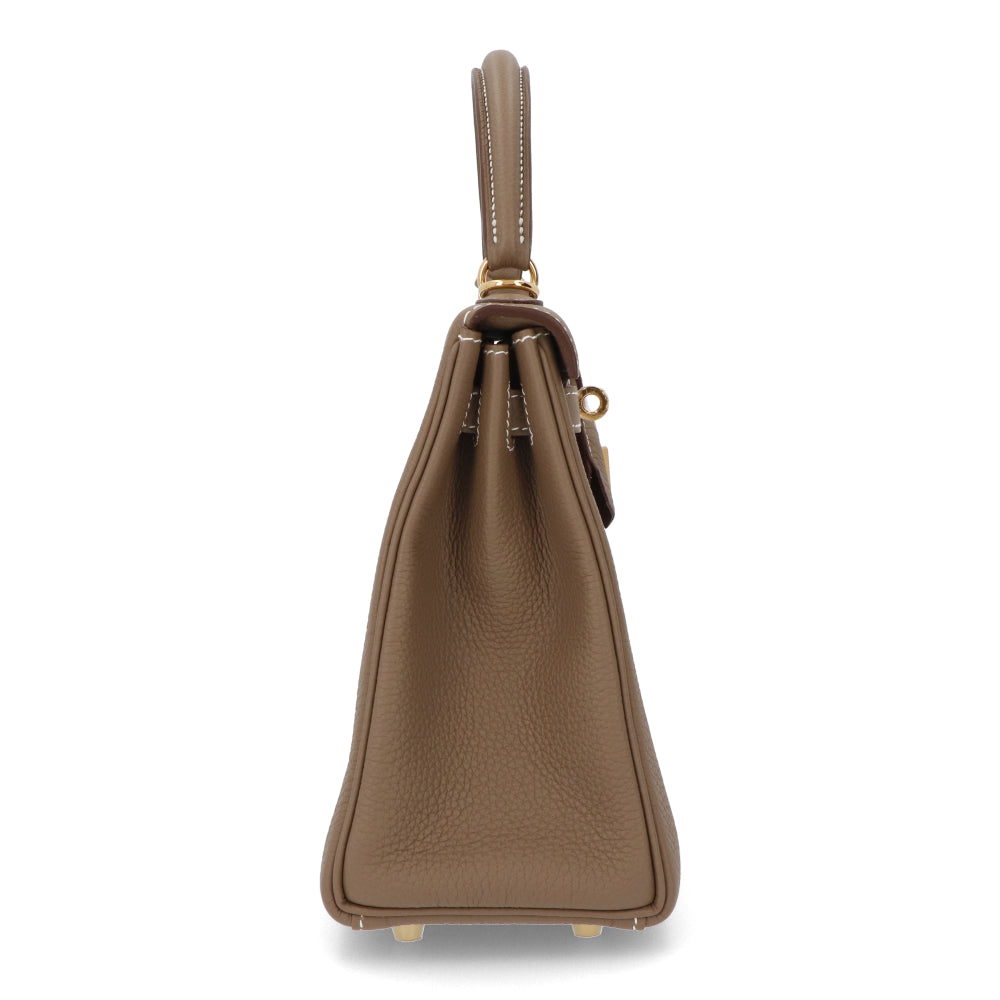 HERMES ケリー25 エトゥープ ゴールド金具 トゴ