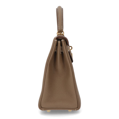 HERMES ケリー25 エトゥープ ゴールド金具 トゴ