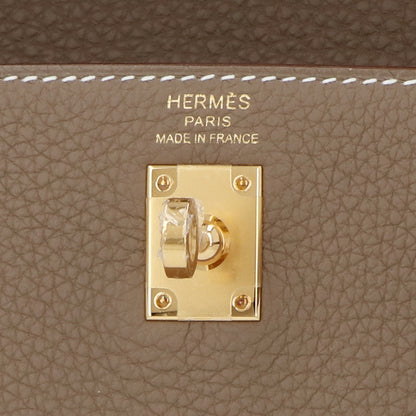 HERMES ケリー25 エトゥープ ゴールド金具 トゴ