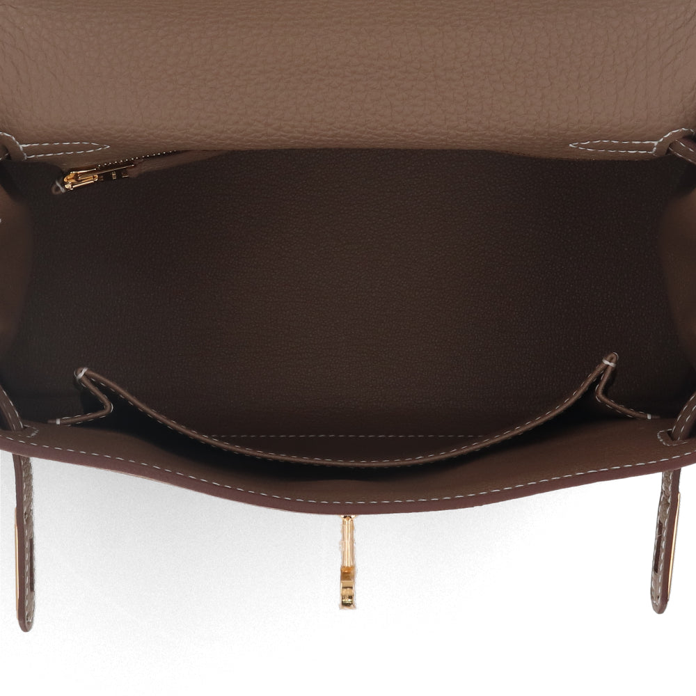HERMES ケリー25 エトゥープ ゴールド金具 トゴ